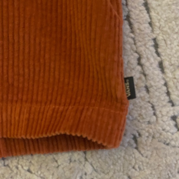 Vans Burnt Orange Corduroy Shirt - Picture 5 of 6